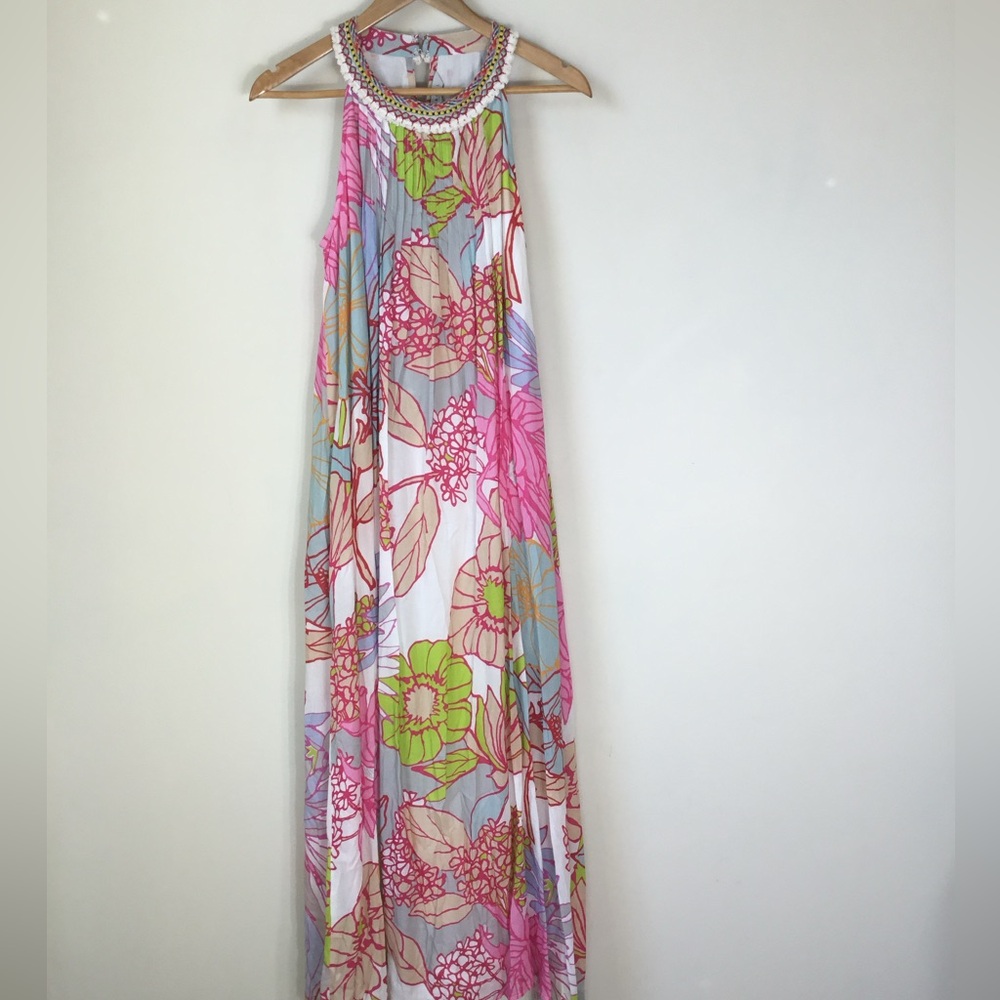 Ranna Gill Halter embellished Maxi Dress - Picture 4 of 7